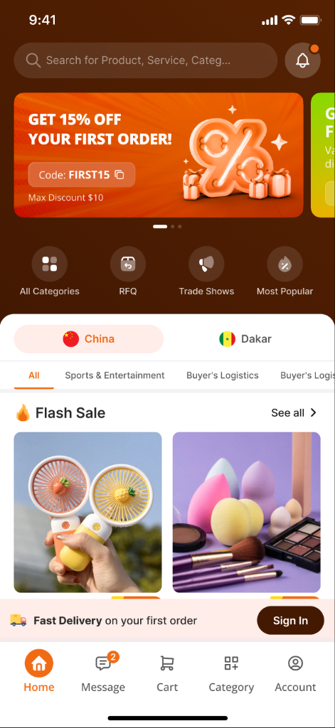 SenLink App Mockup